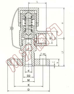 A41Y-160(������)����΢�����ʽ��ѹ��ȫ��,�ṹͼ