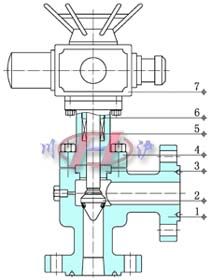 电动节流阀 (内部结构图)