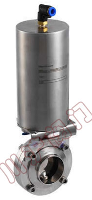 D621气动卫生型蝶阀,结构图